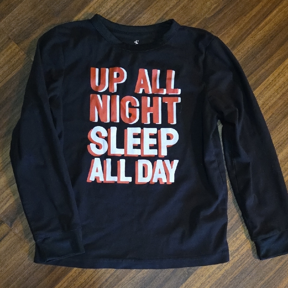 5/$20 Joe Fresh Kids Black Long Sleeve Shirt Size L  10-12